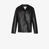 Nanushka Black Leather Arto Jacket In Black