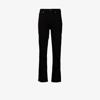 Ganni Beksi Stretch Straight-leg Jeans In Black