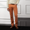 Ralph Lauren Purple Label Slim Fit Linen-cotton Stretch Jean In Caramel