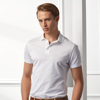 Ralph Lauren Purple Label Custom Slim Fit Piqué Polo Shirt In Classic White
