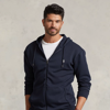Polo Ralph Lauren Double-knit Full-zip Hoodie In Aviator Navy