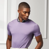 Ralph Lauren Purple Label Lisle Crewneck T-shirt In Purple Haze