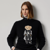 Polo Ralph Lauren Cinema Polo Bear Cashmere Sweater In Black