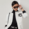 Polo Ralph Lauren Emory Embellished Satin Bomber Jacket In Off White