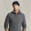Polo Ralph Lauren Estate-rib Quarter-zip Pullover In Barclay Heather