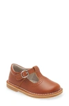 L'amour Kids' Frances T-strap Shoe In Cognac