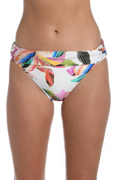 La Blanca Paradise Ruched Hipster Bikini Bottoms In Multi