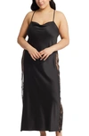 RYA COLLECTION DARLING SATIN & LACE NIGHTGOWN