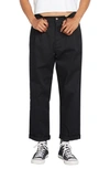 Volcom Frochickie Crop Trousers In Black