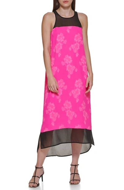 lace top midi dress AKIRA Girly But Not Layered Lace Midi Dress With Graphic | Black
