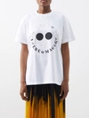 Az Factory X Thebe Magugu Logo-print Cotton-blend T-shirt In White