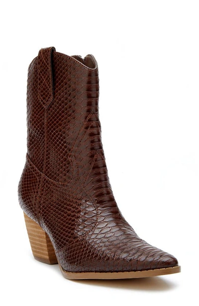 Coconuts By Matisse Bambi Western Boot In Brown Snk