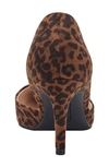 Bandolino Grenow2 Womens Evening Pointed Toe D'orsay Heels In Dark Brown Leopard