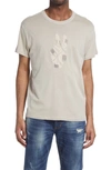 John Varvatos Broken Peace Cotton Appliqué T-shirt In Hemp