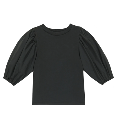 Molo Kids' Rica Cotton Jersey Top In Space Grey