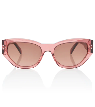 Celine Cat-eye Sunglasses In Pink /gradient Bordeaux