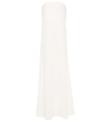 The Row Pau Strapless Silk Crepe De Chine Gown In Off White