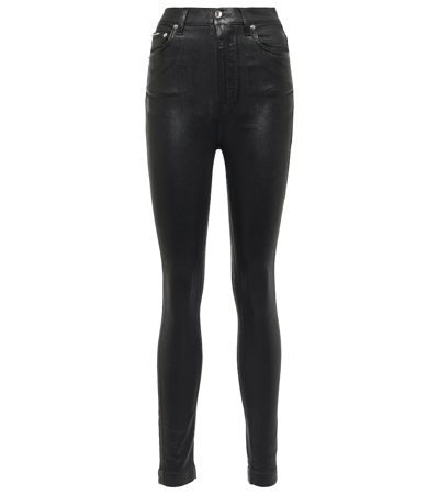 Dolce & Gabbana Metallic High-rise Skinny Jeans In Variante Abbinata