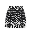 Dolce & Gabbana Zebra Printed Stretch Drill Shorts In Variante Abbinata