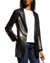 Rag & Bone Icons Charles Leather Blazer In Black