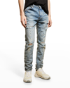 Amiri Men's Skinny Thrasher Jeans In Clay Indig