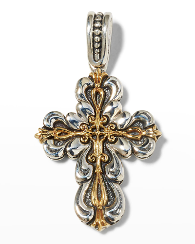 Konstantino Two-tone Cross Pendant In Two Tone