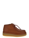 Chloé Jamie Textured-leather Ankle Boots In Brown