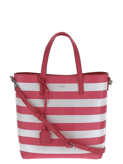 Saint Laurent Striped Bag In Multicolor