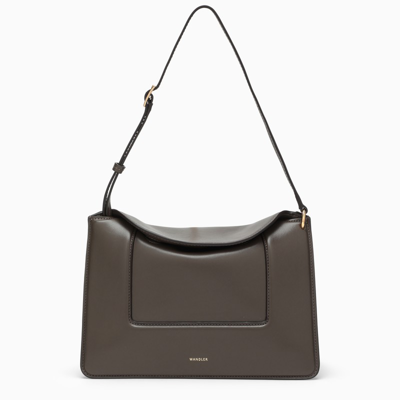 Wandler Dark Grey Penelope Shoulder Bag In Brown