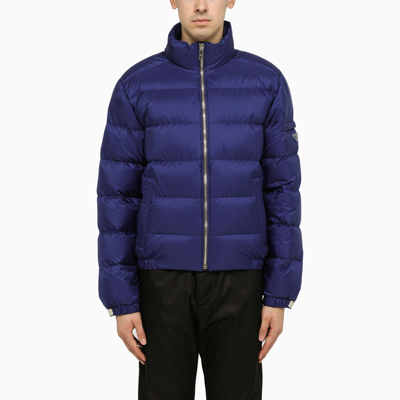 Prada Light Blue Quilted Padded Jacket