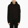 C.p. Company Men Sweatshirts Sweat Hooded In Diagonal Raised Fleece In Black