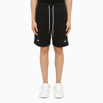 Off-white Black Diag-print Shorts