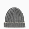 BRUNELLO CUCINELLI LIGHT GREY CASHMERE BEANIE