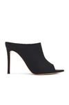 Gianvito Rossi Clear Stripe Stiletto Mule Sandals In Black & Transparent