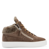 Giuseppe Zanotti Kriss Winter Mid-top Sneakers In Grey