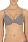 Natori Pure Luxe Full Fit Coverage T-shirt Everyday Support Bra (32d) Women's In Nocolor