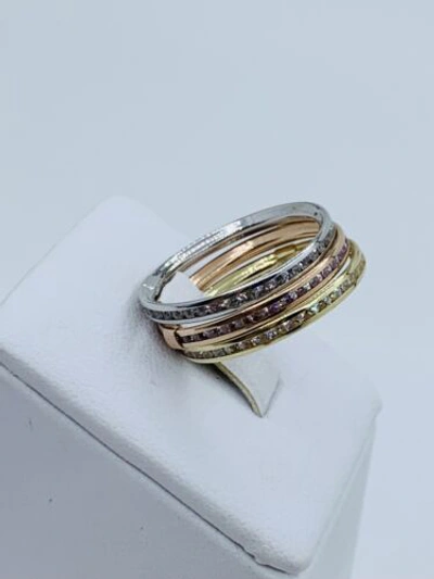 Pre-owned Oro Real 10k Gold Ring Women's Stackable Band Size 9 - Anillo Bandas En