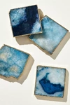 Anthropologie Agate Coaster In Blue