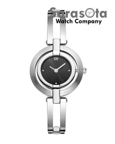 Pre-owned Danish Design Iv63q923 Black Dial Stainless Steel Quartz Classic Women's Watch