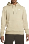 Nike Sportswear Club Fleece Pullover Hoodie In Brown