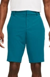 Nike Dri-fit Flat Front Golf Shorts In Marina,marina