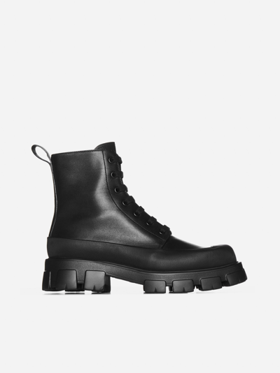 Prada Tronchetti Boots In Nero