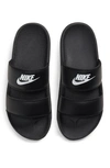Nike Women's Offcourt Duo Slide Sandals From Finish Line In Black-white