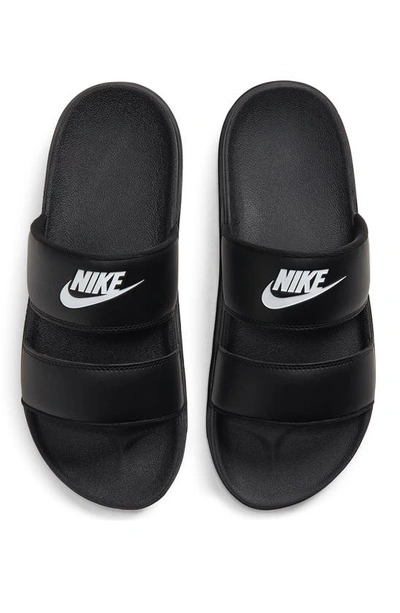 Nike Women's Offcourt Duo Slide Sandals From Finish Line In Black-white