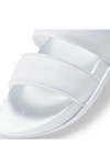 Nike Women's Offcourt Duo Slide Sandals From Finish Line In 100 White/black