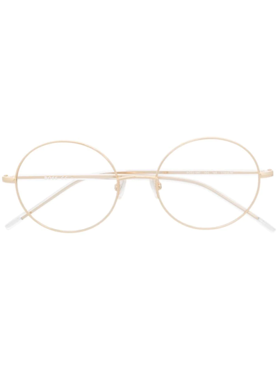 Hugo Boss Round-frame Glasses In Gold