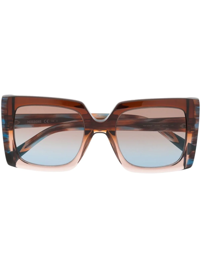 Missoni Eyewear Square-frame Sunglasses In Brown