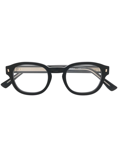 Dsquared2 Logo-print Arm Detail Glasses In Black