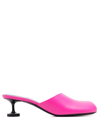 Balenciaga Lady Leather Kitten-heel Mules In Pink