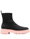 MICHAEL MICHAEL KORS COMET RIDGED-RUBBER SOLE BOOTS